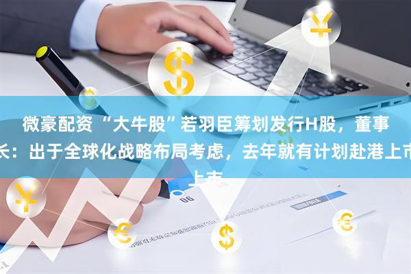 微豪配资 “大牛股”若羽臣筹划发行H股，董事长：出于全球化战略布局考虑，去年就有计划赴港上市