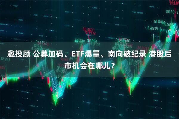 趣投顾 公募加码、ETF爆量、南向破纪录 港股后市机会在哪儿？