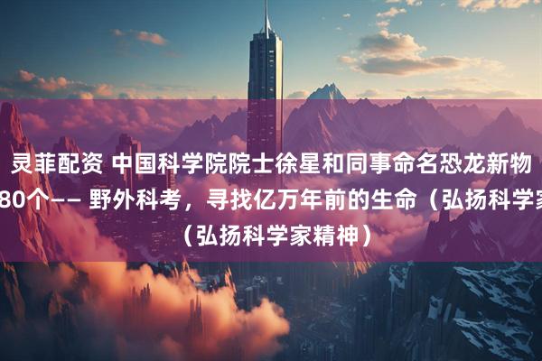 灵菲配资 中国科学院院士徐星和同事命名恐龙新物种超过80个—— 野外科考，寻找亿万年前的生命（弘扬科学家精神）