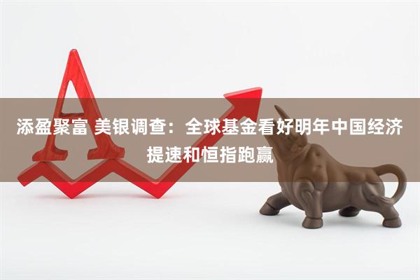 添盈聚富 美银调查：全球基金看好明年中国经济提速和恒指跑赢